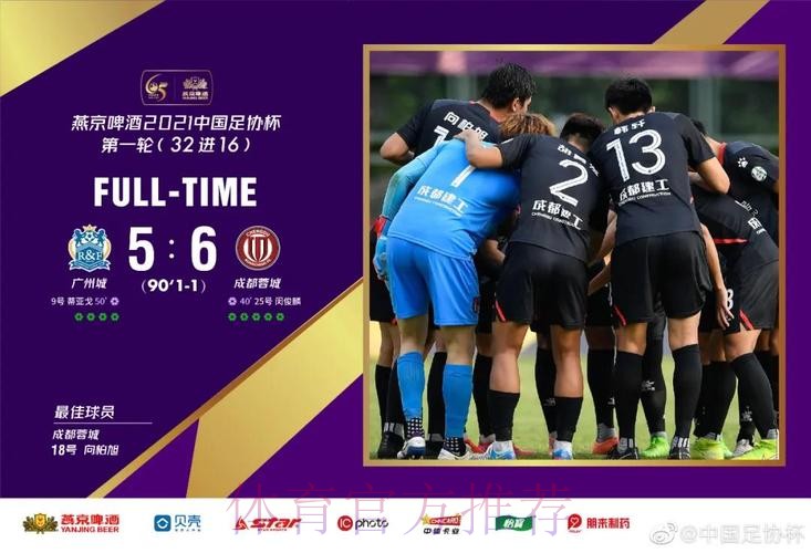 燕京啤酒2021中国足协杯首轮决出16强 4支中超球队爆冷出局